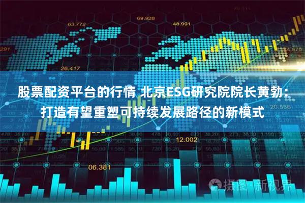 股票配资平台的行情 北京ESG研究院院长黄勃：打造有望重塑可持续发展路径的新模式